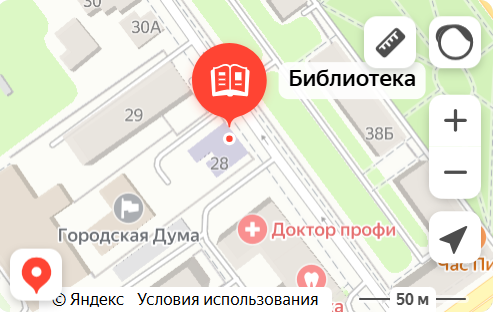 Карта 16 библиотеки